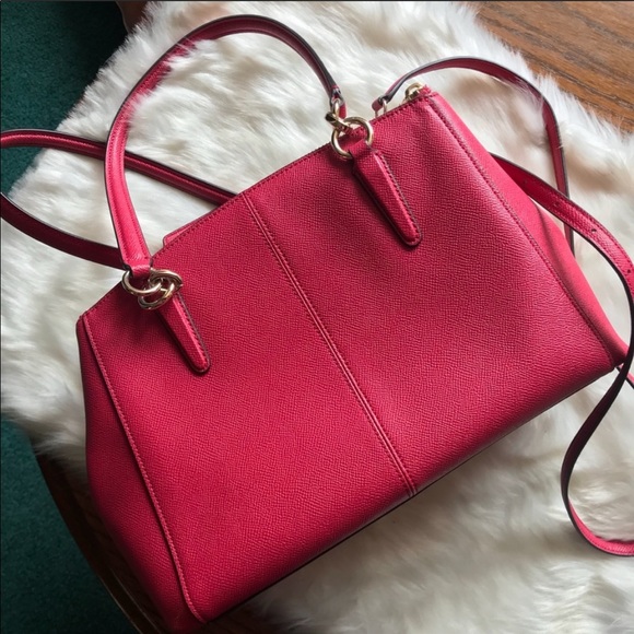 Coach Small Christie Crossgrain Carryall Satchel - Picture 5 of 8